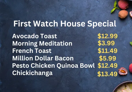 First watch menu