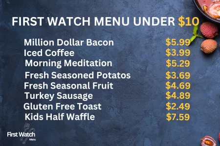 first watch menu