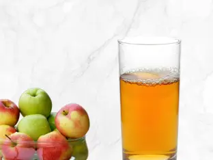 Fresh apple drink a side option at first watch