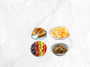 Morning pack of two at first watch is a combination of 4 dishes for two persons.